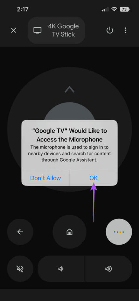 allow-mic-access-google-tv-remote-app-iphone-473x1024-1-473x1024 كيفية استخدام iPhone كجهاز تحكم لـ Google TV