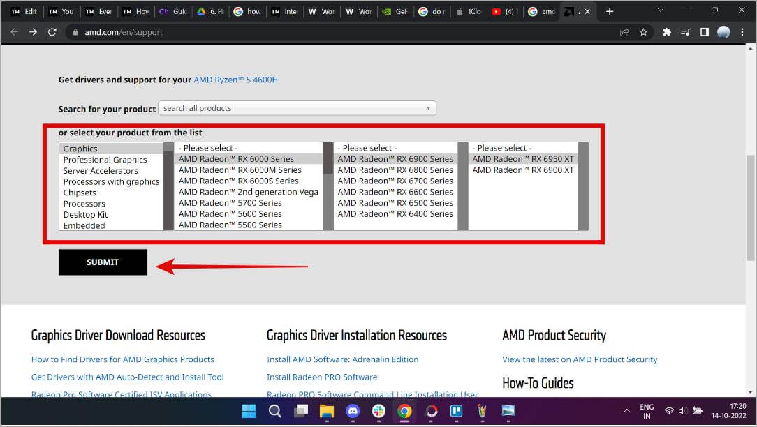 amd1-1084x612 ما هي بطاقات الرسومات التي أمتلكها وكيفية تنزيل برامج التشغيل لها