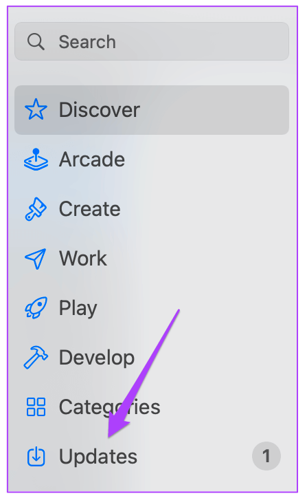 app-store-updates-mac أفضل 5 إصلاحات لعدم عمل مكالمات فيديو Telegram لسطح المكتب على نظام Mac