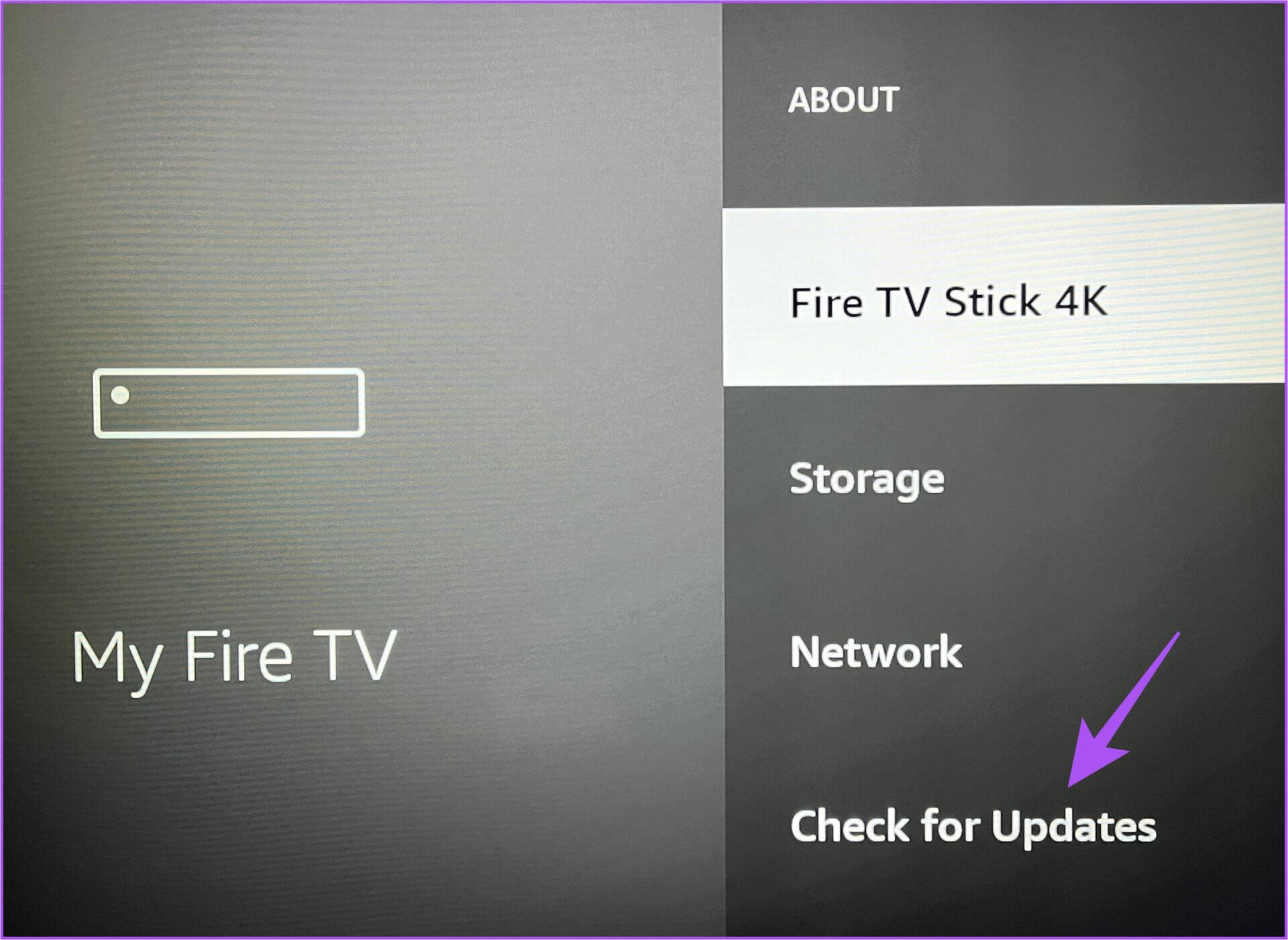 check-for-updates-fire-tv-stick-4k-1-1920x1401 أفضل 8 إصلاحات لعدم عمل جهاز التحكم Fire TV Stick 4K
