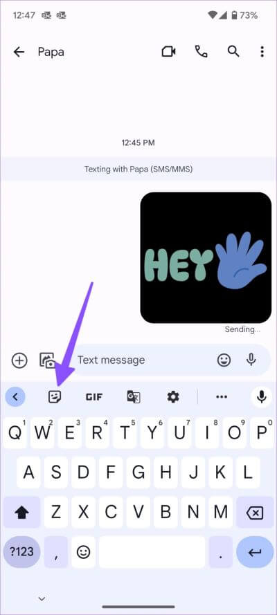 create-custom-text-stickers-on-Android-12-400x889 كيفية إنشاء ملصقات نصية مخصصة على Android