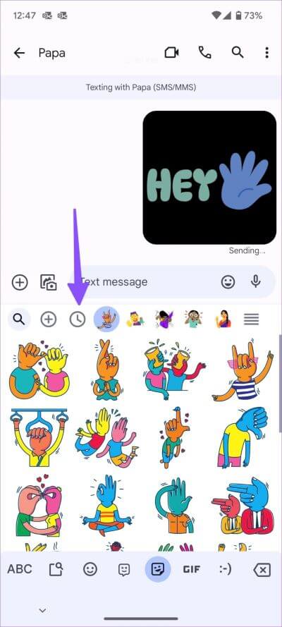 create-custom-text-stickers-on-Android-13-400x889 كيفية إنشاء ملصقات نصية مخصصة على Android