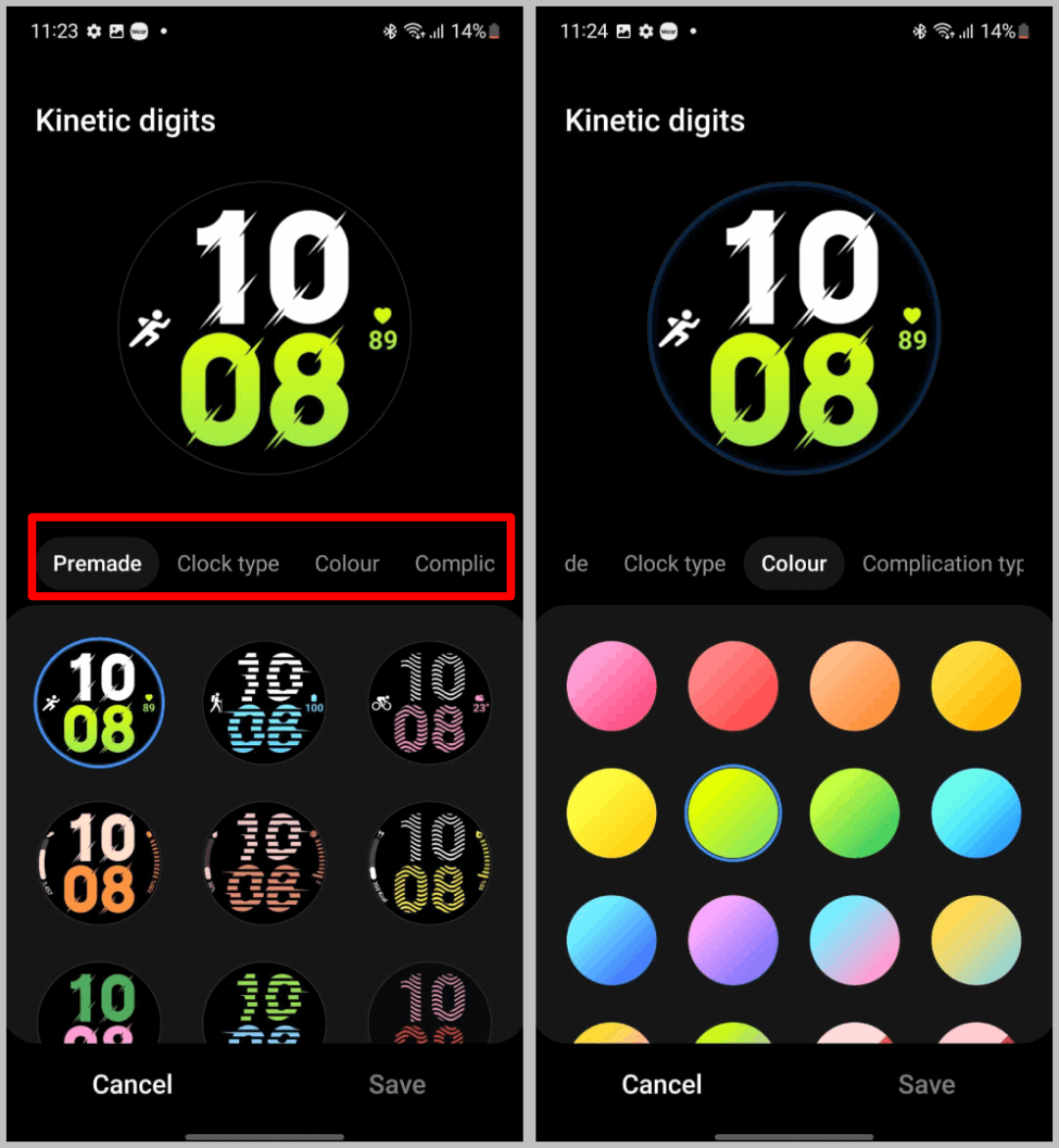 customising-galaxy-watch-face-on-galaxy-wearable-app كيفية تخصيص وجه الساعة على Samsung Galaxy Watch