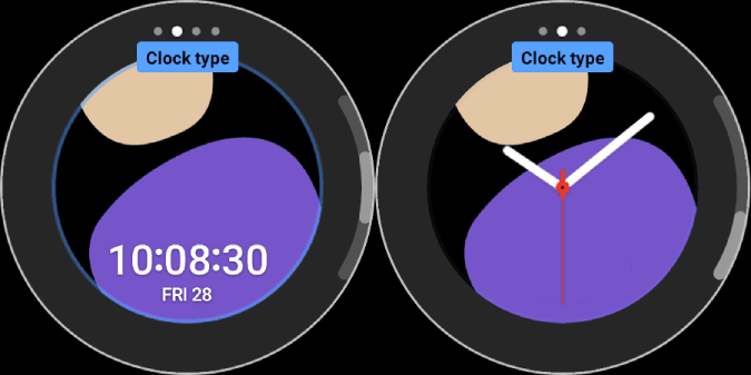 customizing-clock-type-on-Samsung-Galaxy-Watch كيفية تخصيص وجه الساعة على Samsung Galaxy Watch