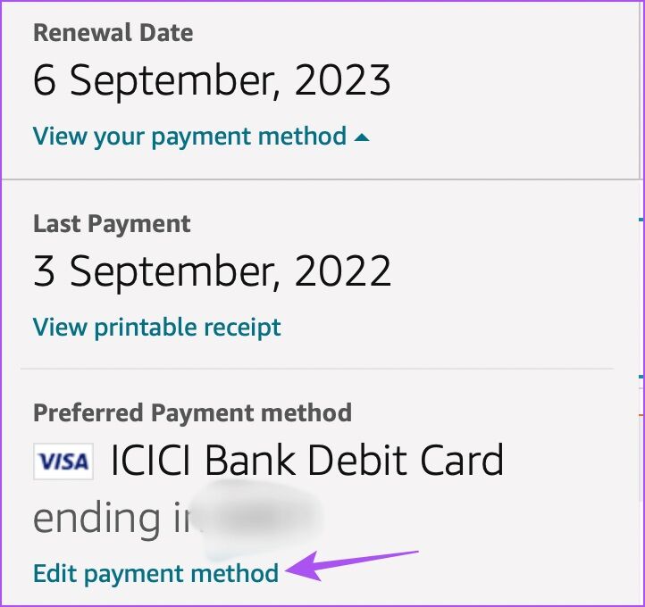 edit-payment-method-amazon-acسشسسشسشcount-722x680 أفضل 8 إصلاحات لعدم عمل تطبيق Amazon Prime Video على Windows 11