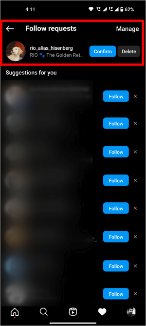 follow-requests-on-Instagram ماذا يحدث عندما تجعل حساب Instagram الخاص بك عامًا أو خاصًا