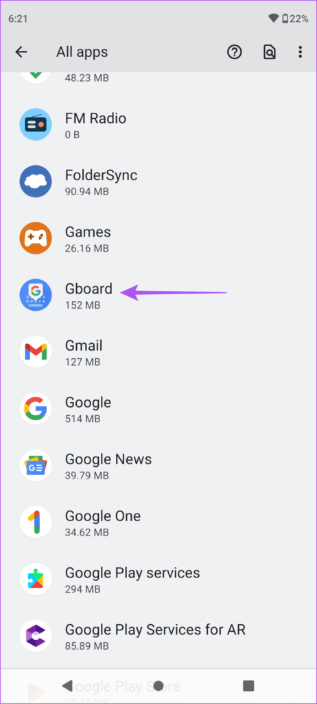 gbaord-app-settings-android-462x1024-1 أفضل 6 إصلاحات لعدم عمل لوحة مفاتيح Android في تطبيق YouTube