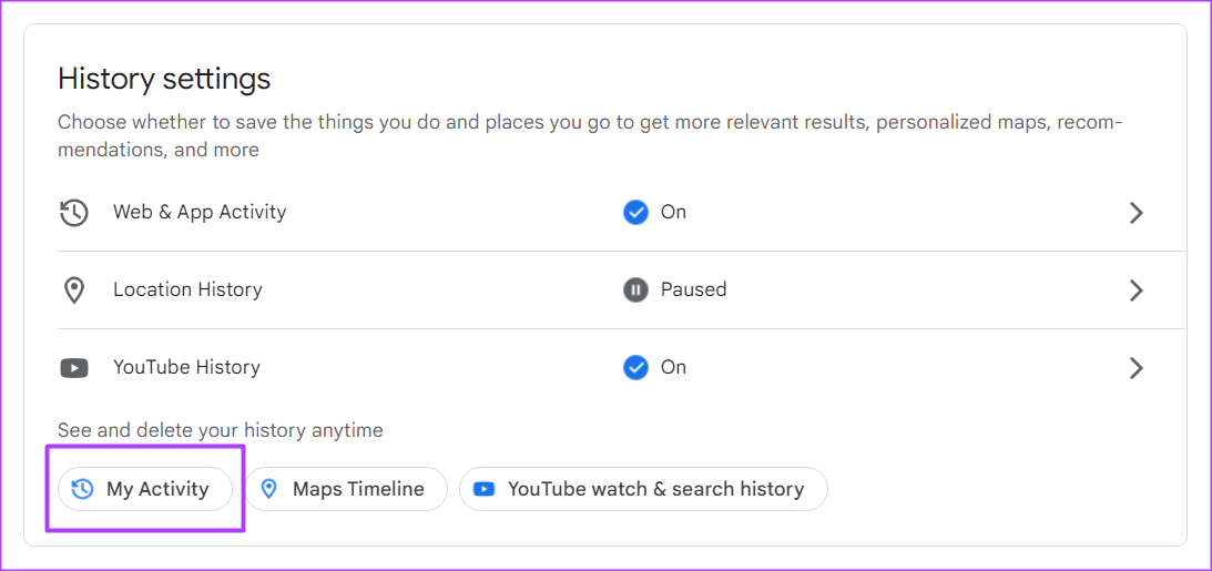 how-to-access-and-manage-your-activity-using-google-activity-controls-3 كيفية الوصول إلى نشاطك على Google وإدارته باستخدام عناصر التحكم في النشاط من Google
