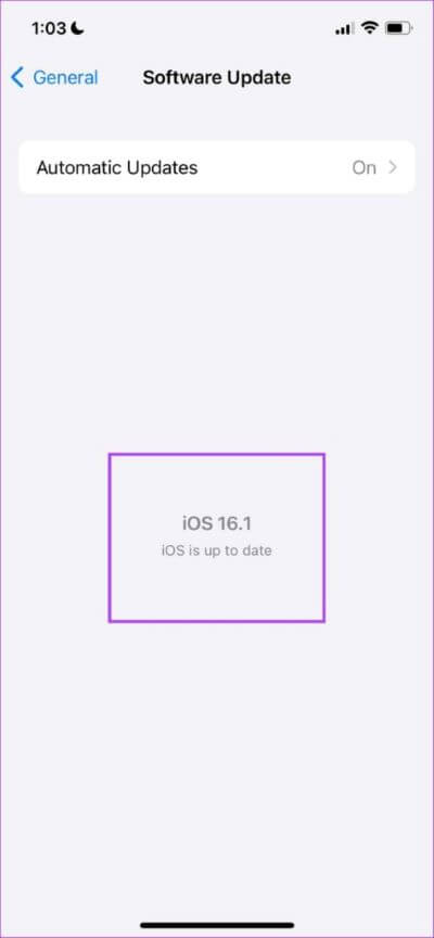 iOS-16-up-to-date-474x1024-1-400x864 10 إصلاحات لعدم عمل Spotlight Search على iPhone و iPad