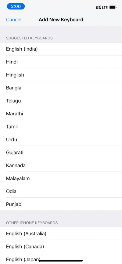 iOS-Language_935adec67b324b146ff212ec4c69054f مقارنة لوحات المفاتيح Stock مقابل Gboard مقابل SwiftKey على iPhone