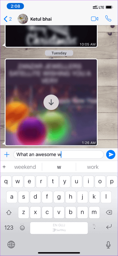 iOS-Suggestion_935adec67b324b146ff212ec4c69054f مقارنة لوحات المفاتيح Stock مقابل Gboard مقابل SwiftKey على iPhone