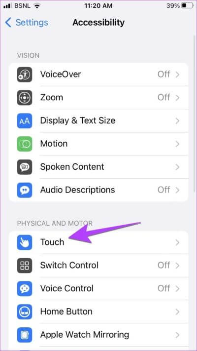 iPhone-Accessibililty-Touch-576x1024-1-400x711 كيفية جعل iPhone يهتز أو لا يهتز في الوضع الصامت (يشمل iOS 16)