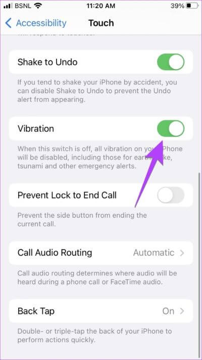iPhone-Accessibililty-Vibration-576x1024-1-400x711 كيفية جعل iPhone يهتز أو لا يهتز في الوضع الصامت (يشمل iOS 16)