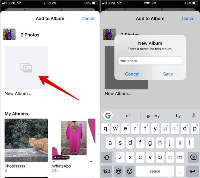 iPhone-Album-Add-675x599 3 طرق لتغيير خلفية الشاشة تلقائيًا على iPhone