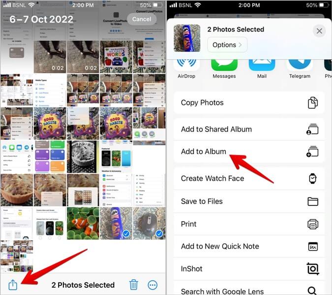 iPhone-Album-Create-675x599 3 طرق لتغيير خلفية الشاشة تلقائيًا على iPhone