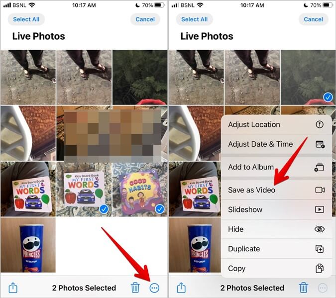 iPhone-Albums-Live-Photo-Save-as-Video-675x599 كيفية حفظ Live Photos كفيديو على iPhone (بما في ذلك iOS 16)
