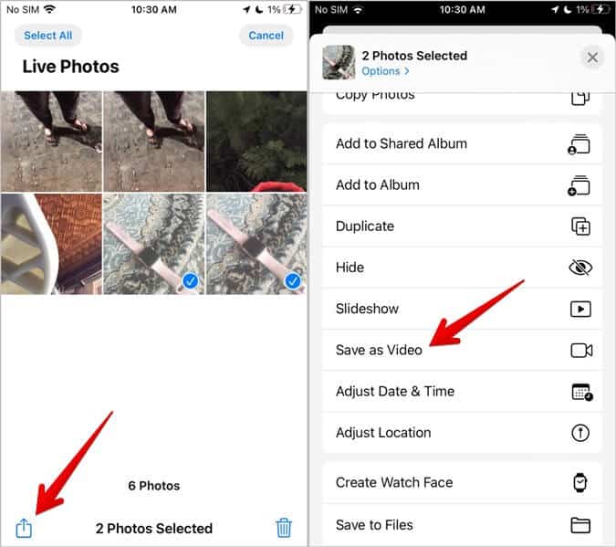 iPhone-Albums-iOS-15-Live-Photo-Save-as-Video-675x599 كيفية حفظ Live Photos كفيديو على iPhone (بما في ذلك iOS 16)