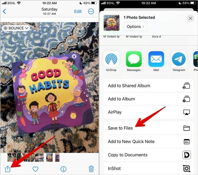 iPhone-GIF-Live-Video-Share-to-Files-675x599 كيفية حفظ Live Photos كفيديو على iPhone (بما في ذلك iOS 16)