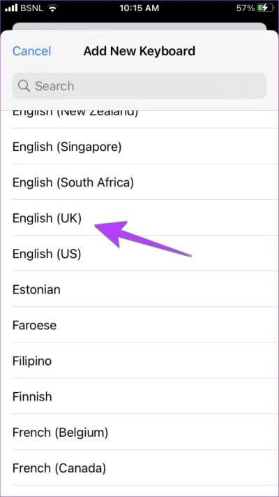 iPhone-Keyboard-Add-Language-UK-576x1024-1-400x711 9 طرق لإصلاح عدم عمل إملاء iPhone [تم تحديث iOS 16]