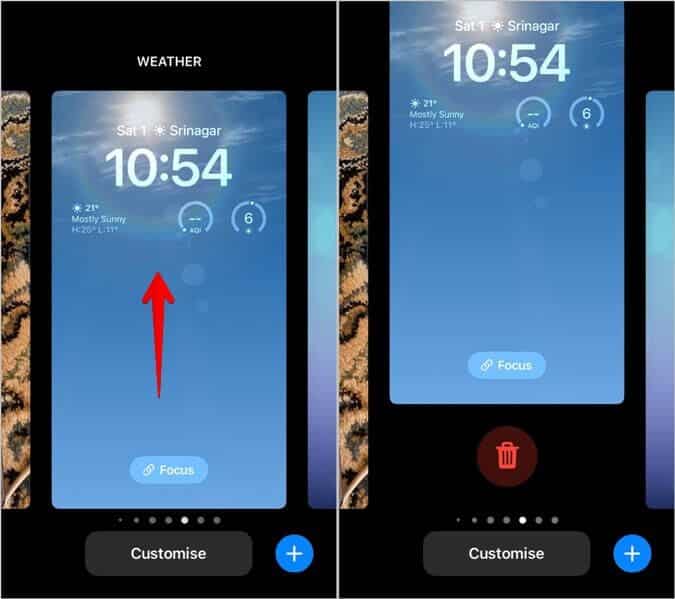 iPhone-Lock-Screen-Delete-675x599 أفضل 13 نصيحة لتحرير شاشة قفل iPhone وتخصيصها على iOS 16