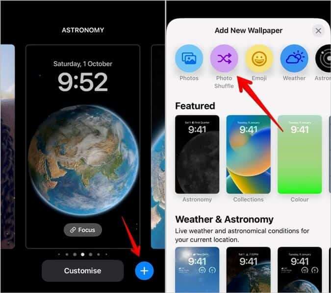 iPhone-Lock-Screen-Photo-Shuffle-675x599 أفضل 13 نصيحة لتحرير شاشة قفل iPhone وتخصيصها على iOS 16