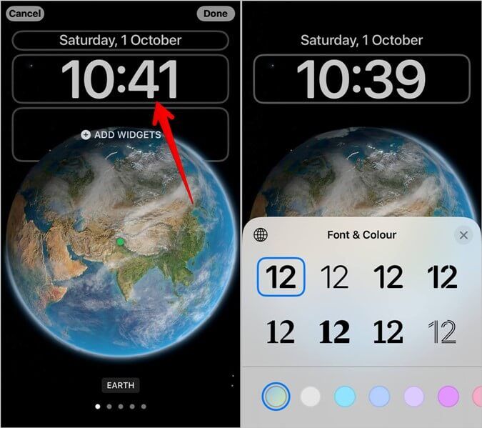 iPhone-Lock-Screen-Time-Font-675x599 أفضل 13 نصيحة لتحرير شاشة قفل iPhone وتخصيصها على iOS 16