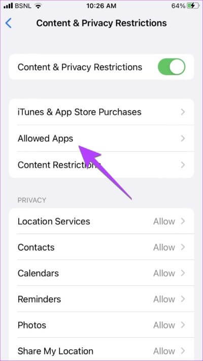 iPhone-Screen-Time-Allowed-App-576x1024-1-400x711 9 طرق لإصلاح عدم عمل إملاء iPhone [تم تحديث iOS 16]