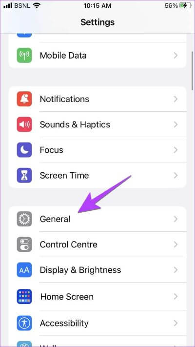 iPhone-Settings-General-400x711 9 طرق لإصلاح عدم عمل إملاء iPhone [تم تحديث iOS 16]