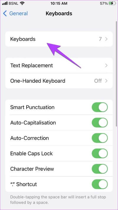 iPhone-Settings-Keyboard-Add-Keyboards-400x711 9 طرق لإصلاح عدم عمل إملاء iPhone [تم تحديث iOS 16]