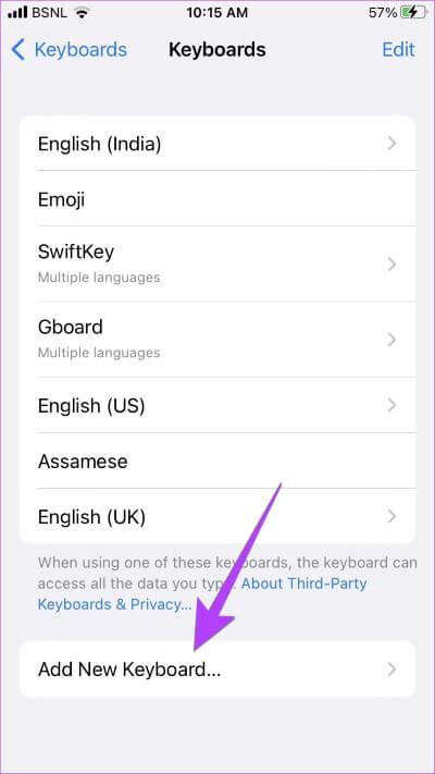 iPhone-Settings-Keyboard-Add-More-1-400x711 9 طرق لإصلاح عدم عمل إملاء iPhone [تم تحديث iOS 16]