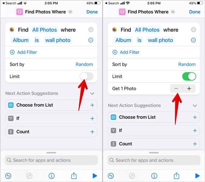 iPhone-Shortcut-Photos-Limit-675x599 3 طرق لتغيير خلفية الشاشة تلقائيًا على iPhone