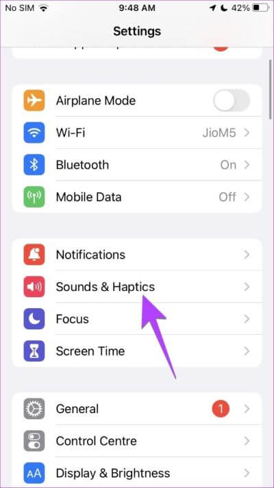 iPhone-Sounds-Setting-576x1024-1-400x711 كيفية جعل iPhone يهتز أو لا يهتز في الوضع الصامت (يشمل iOS 16)