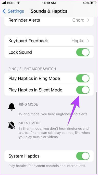 iPhone-iOS-16-Vibrate-Silent-Mode-400x711 كيفية جعل iPhone يهتز أو لا يهتز في الوضع الصامت (يشمل iOS 16)
