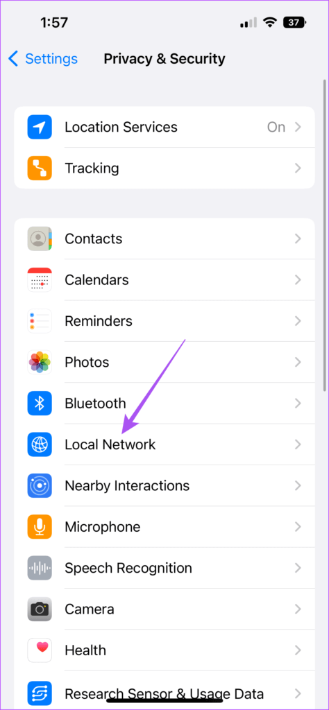 local-network-privacy-settings-iphone-474x1024-1 كيفية إدارة التطبيقات التي تصل إلى الشبكة المحلية على iPhone