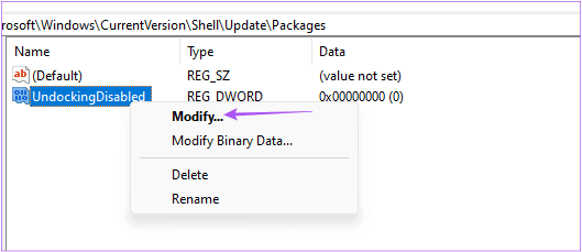 modify-registry-value-windows-11 أفضل 3 طرق لتمكين السحب والإفلات للملفات على Windows 11