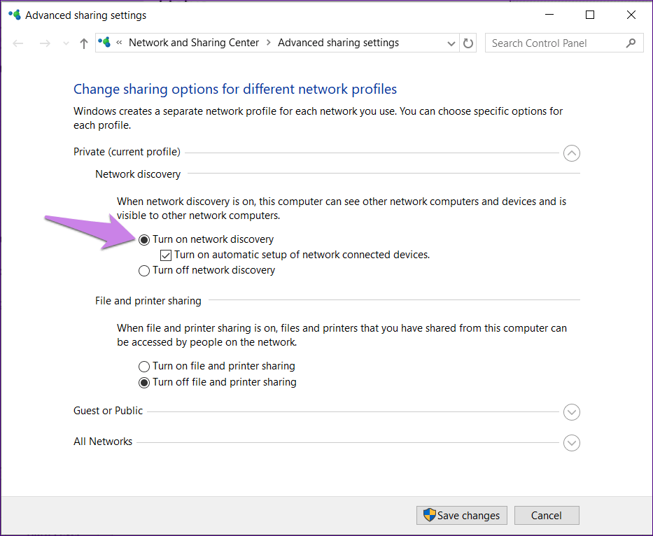 network-discovery-not-turning-on-windows-6_4d470f76dc99e18ad75087b1b8410ea9 8 طرق لإصلاح تم إيقاف تشغيل اكتشاف الشبكة على Windows 10