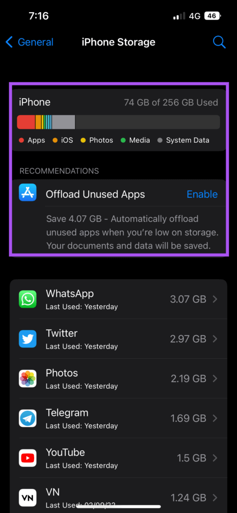 offload-unused-apps-iphone-473x1024-1 أفضل 5 طرق لإصلاح عدم تسجيل الصوت في تطبيق Voice Memos على iPhone