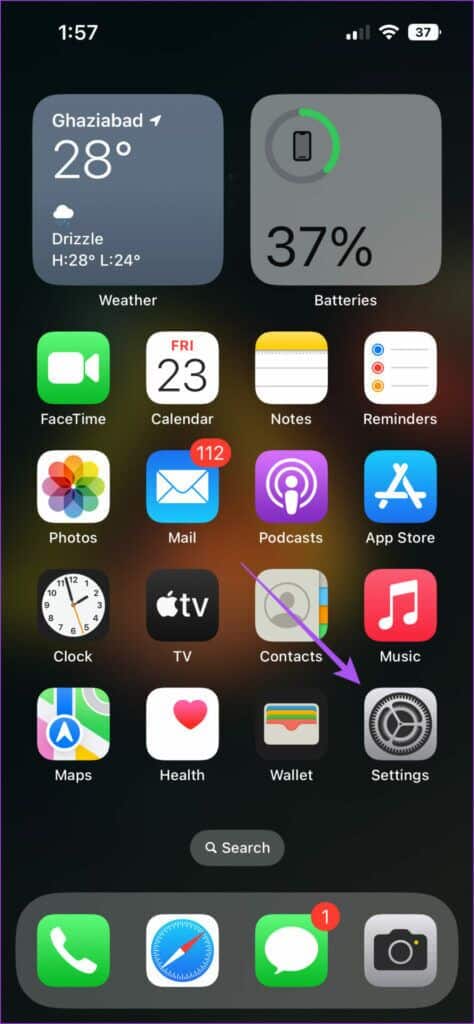 open-settings-on-iphone-5-474x1024-1-474x1024 كيفية إدارة التطبيقات التي تصل إلى الشبكة المحلية على iPhone