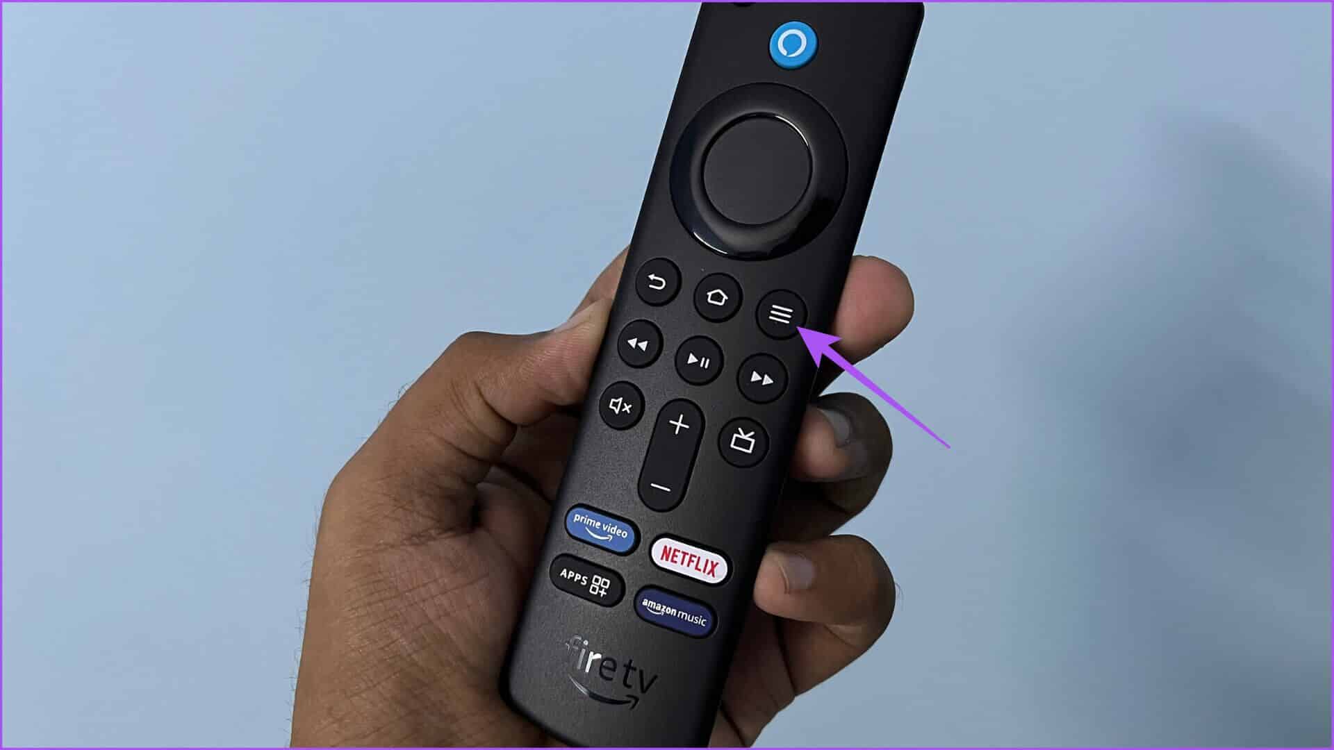press-options-button-on-fire-tv-stick-4k-remote-1920x1080 أفضل 6 إصلاحات لعدم عمل Dolby Atmos في Fire TV Stick 4K
