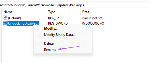 rename-registry-value-win-11 أفضل 3 طرق لتمكين السحب والإفلات للملفات على Windows 11