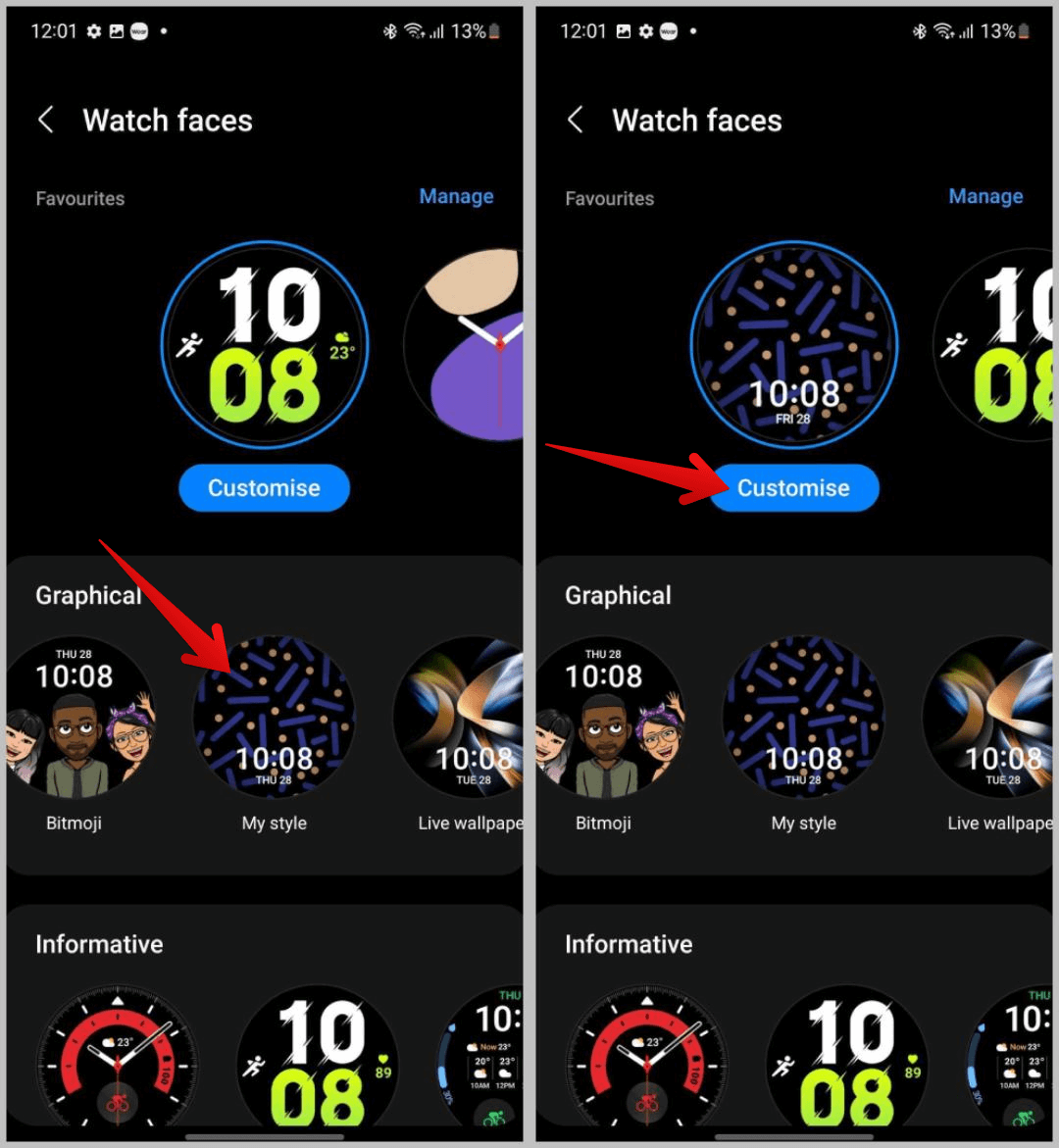 setting-my-style-watch-face-on-galaxy-watch كيفية تخصيص وجه الساعة على Samsung Galaxy Watch