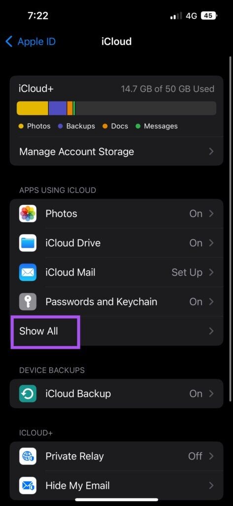 show-all-icloud-app-settings-iphone-473x1024-1-473x1024 أفضل 5 طرق لإصلاح عدم تسجيل الصوت في تطبيق Voice Memos على iPhone