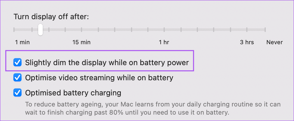 slightly-dim-display-while-on-power-Mac سطوع الشاشة على نظام Mac لا يعمل إليك أفضل الحلول
