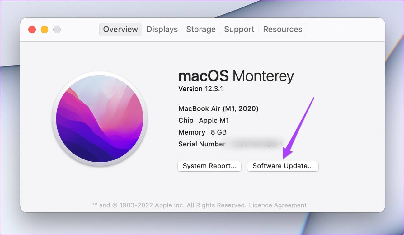 software_update_mac-1298x756 أفضل 5 إصلاحات لعدم عمل AirPlay على Mac