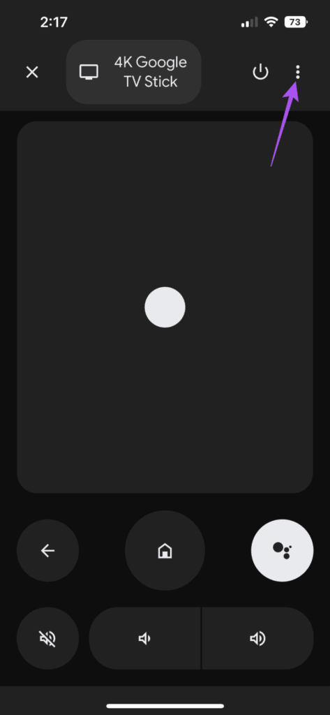 three-dots-google-tv-remote-app-iphone-473x1024-1 كيفية استخدام iPhone كجهاز تحكم لـ Google TV