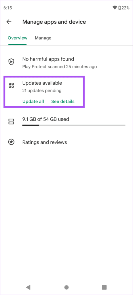 updates-play-store-android-462x1024-1 أفضل 6 إصلاحات لعدم عمل لوحة مفاتيح Android في تطبيق YouTube