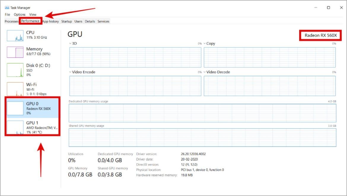 win10-taskmanager-1170x660-1-1170x660 ما هي بطاقات الرسومات التي أمتلكها وكيفية تنزيل برامج التشغيل لها