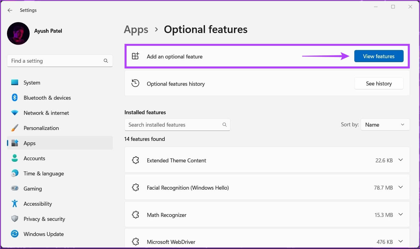 Add-An-Optional-Feature أفضل 4 طرق لإضافة أو إزالة الميزات الاختيارية على Windows 11