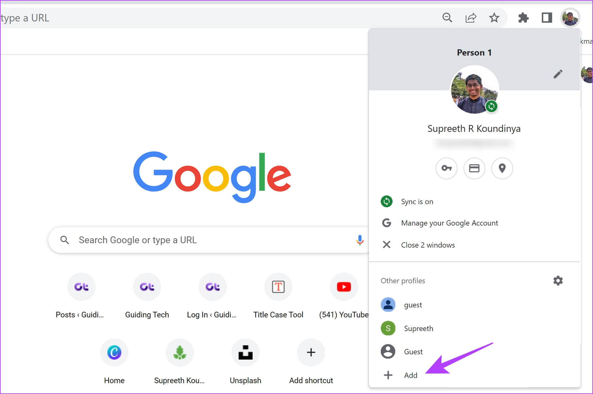 Add-new-profile-1911x1270 كيفية إصلاح عدم عمل reCAPTCHA في Chrome و Firefox والمتصفحات الأخرى