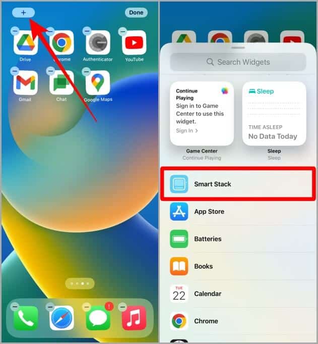 Adding-a-Widget-on-iPhone كيفية إنشاء وتعديل وإزالة حزم الأدوات الويدجت على iPhone